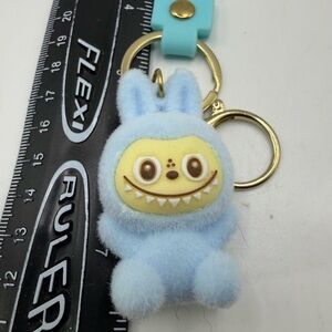 Cute Blue Furry Keychain